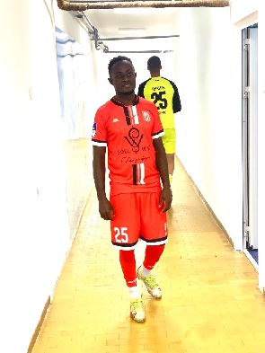 Ghanaian winger Francis Andy Kumi scores to inspire OFK Vrsac to beat ...