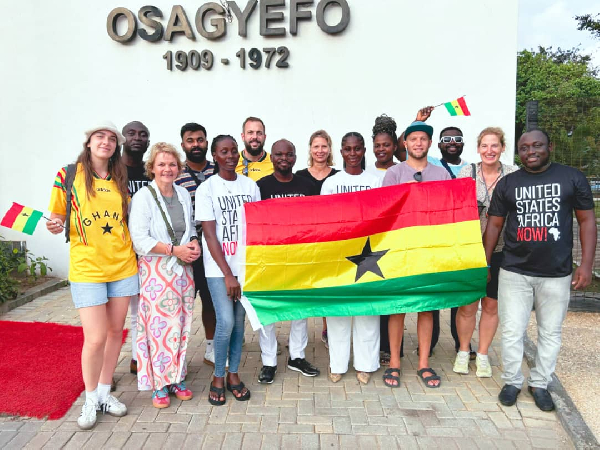 Members of The Five Galaxy's Pan-African group