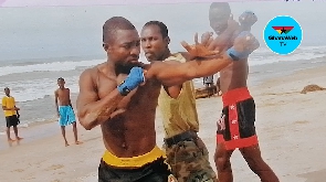 Solomon Ametepey during one of his training sessions