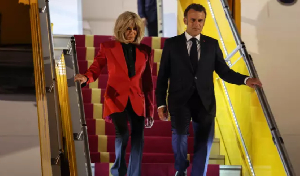 French President, Emmanuel Macron and wife, Brigitte Macron
