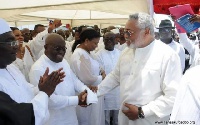 President-elect Nana Akufo-Addo with Former President John Rawlings