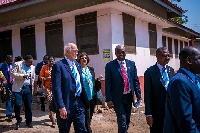 Barry Rassins, Rotary International President touring the Accra Rehabilitating Centre