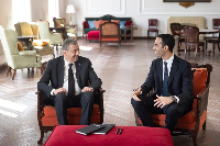 Professor Francesco Profumo, Rector of OPIT (left) and Riccardo Ocleppo, Founder of OPIT (right)
