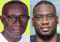 Andy Appiah-Kubi (L) says Ohene Kwame Frimpong (R) is innocent until proven guilty