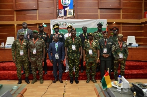 ECOWAS army chiefs after a meeting in Abuja
