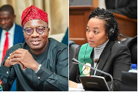 Photo collage of Mahama Ayariga and Dr Zanetor Agyeman-Rawlings