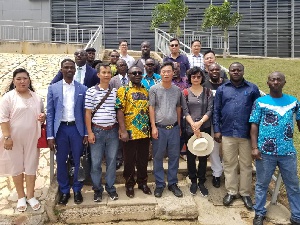 The Chinese business delegation with members of the Ashaiman Municipal Assembly