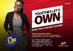 Each share is going for GHC1.30 pesewas