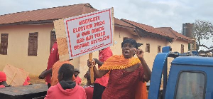 Residents protest against poor road network