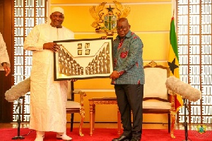 President of the Gambia, Adama Barrow with President Akufo-Addo