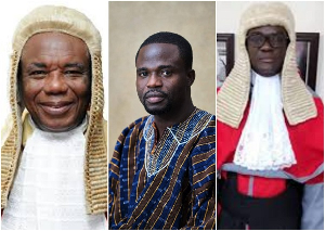 Justice Jones Mawulorm Dotse, Manasseh Azure Awuni and Justice Ernest Yao Gaewu