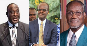 Alan Kyerematen (L) Paa Kwesi Nduom (M) Obed Asamoah (R)