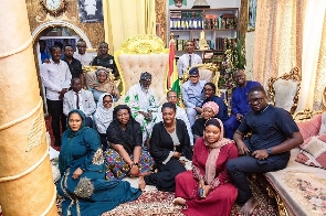 Dr Mustapha Abdul-Hamid and staff of NPA in a photograph with National Chief Imam