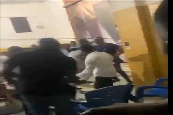 Some students of the University of Ghana engaged in a brawl during the election.