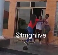Nayas 1 and Pamela in a fist fight