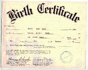 Birth Certificate Fresh