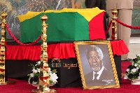 The late Kofi Annan was buried at the Military Cemetery in Accra