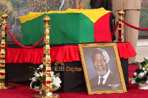 The late Kofi Annan has finally been laid to rest at the Military Cemetery in Accra