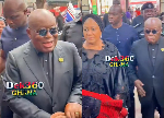 Watch as Akufo-Addo attends final funeral rites of late Alice Serwaa Manu