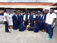 A group picture of the graduates and organizers of program