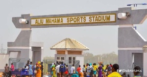 Main entrance of the Aliu Mahama Sports Stadium in Tamale