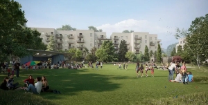 Plans for the site in Clifton include public gardens, as well as almost 200 homes