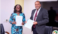 Adjoa Obuobia Darko-Opoku (left) is the Administrator of GMTF and CEO of SGMC Dr Clement Edusa