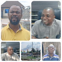 Collaged photos of New Bibiani chief, the MCE