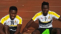 Abass Mohammed (7) with Kingsley Sarfo (14)