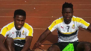 Abass Mohammed (7) with Kingsley Sarfo (14)