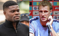 Black Stars midfielder Thomas Partey and Three Lions defender Daniel Burn