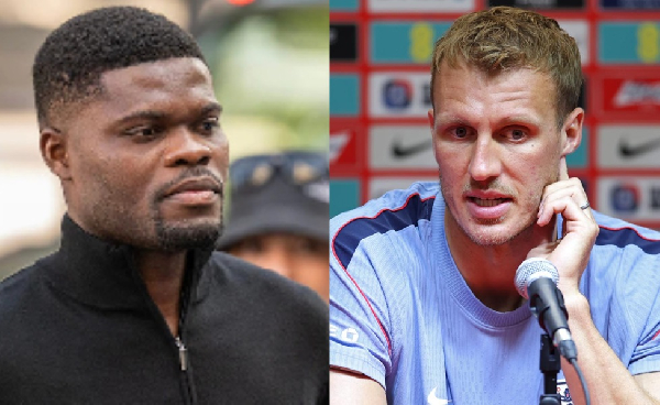 Black Stars midfielder Thomas Partey and Three Lions defender Daniel Burn
