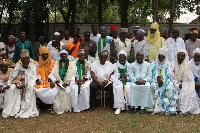 President-elect and Vice-President in a group picture with some Zongo Chiefs