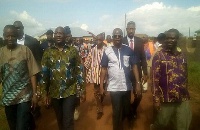 Upon arrival, Dr Bawumia visited the Kanvili-Tuunaayili community among others