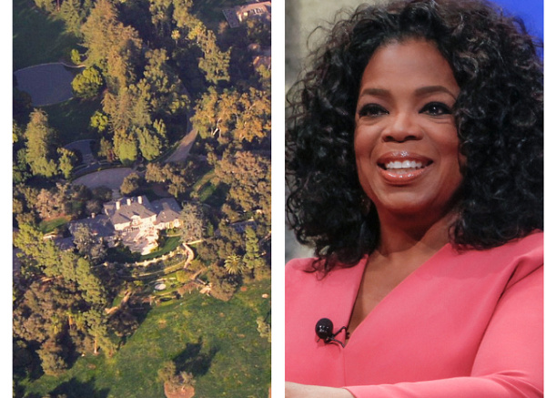 Winfrey has at least 10 residences with the primary one located at Montecito, Carlifonia