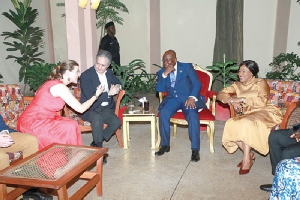 President Akufo-Addo, Shirley Ayorkor Botchwey, Javier Gutiérrez and Rebecca