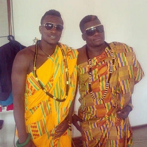 Black Stars skipper Asamoah Gyan and Castro