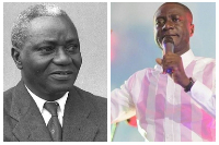 J.B Danquah [L] and Captain Smart