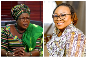 Pusiga MP Laadi Ayii Ayamba [L] and Hawa Koomson