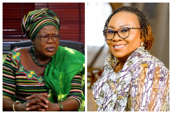 Pusiga MP Laadi Ayii Ayamba [L] and Hawa Koomson