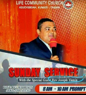The flyer validated the rumours about the former minister of state becoming a church minister