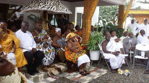 Ex President Kuffour  graces Gifty Anti's wedding