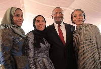 Aliko Dangote and his daughters who have now been named his heirs