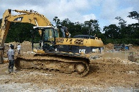 File photo: The missing excavators were seized by operatives of Operation Vanguard