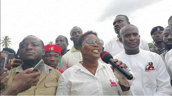 Dorcas Affo -Toffey has been elected as the NDC parliamentary candidate for Jomoro constituency