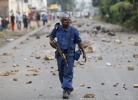 Police officer in Burundi