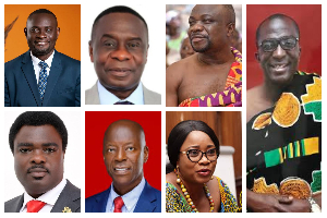 A photo collage of the 7 MPs whose seats have been declared vacant