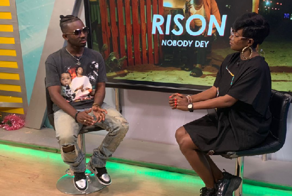 US-based Ghanaian Afrobeats sensation, Rison (left)