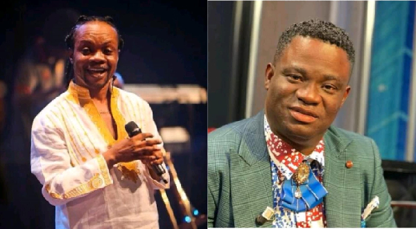 The late Daddy Lumba (L) and Great Ampong fell out years ago over a botched financial deal