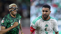 Victor Osimhen (L) and Riyad Mahrez (R) will face off in the quarter finals